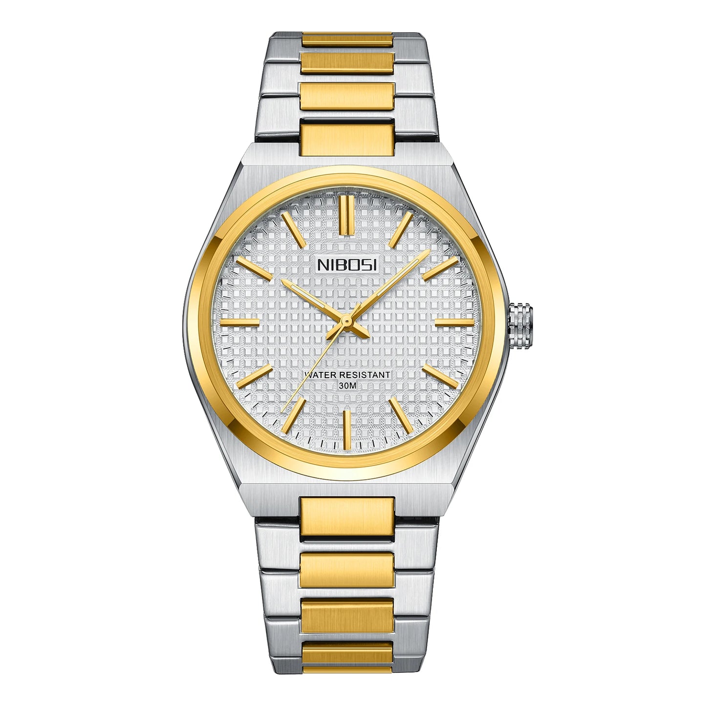 NIBOSI 2663 Watch Factory Customized Design OEM ODM Service Chronograph Stainless SteelMens Quartz Watch