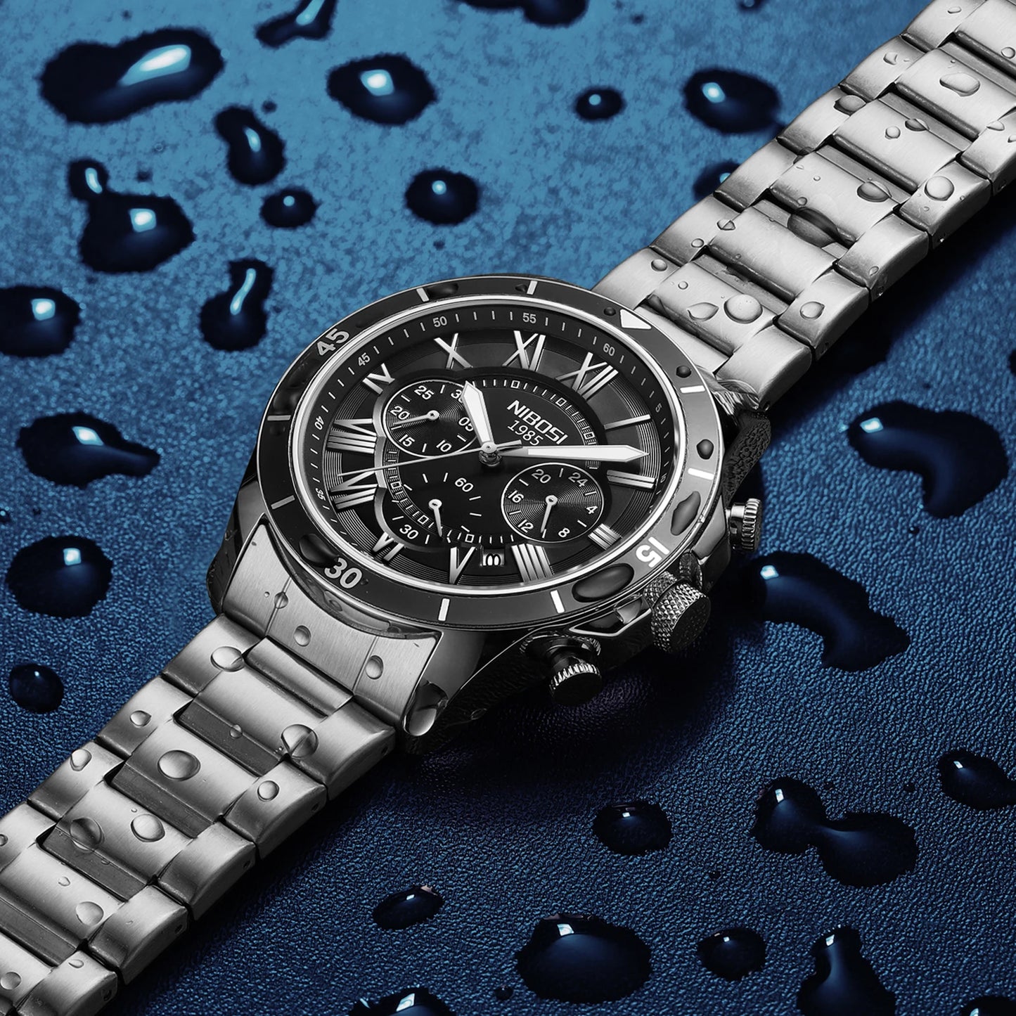NIBOSI 2652 High Quality Business Men Style Watches Men Wrist Luxury Brand Timepieces Quartz Watch