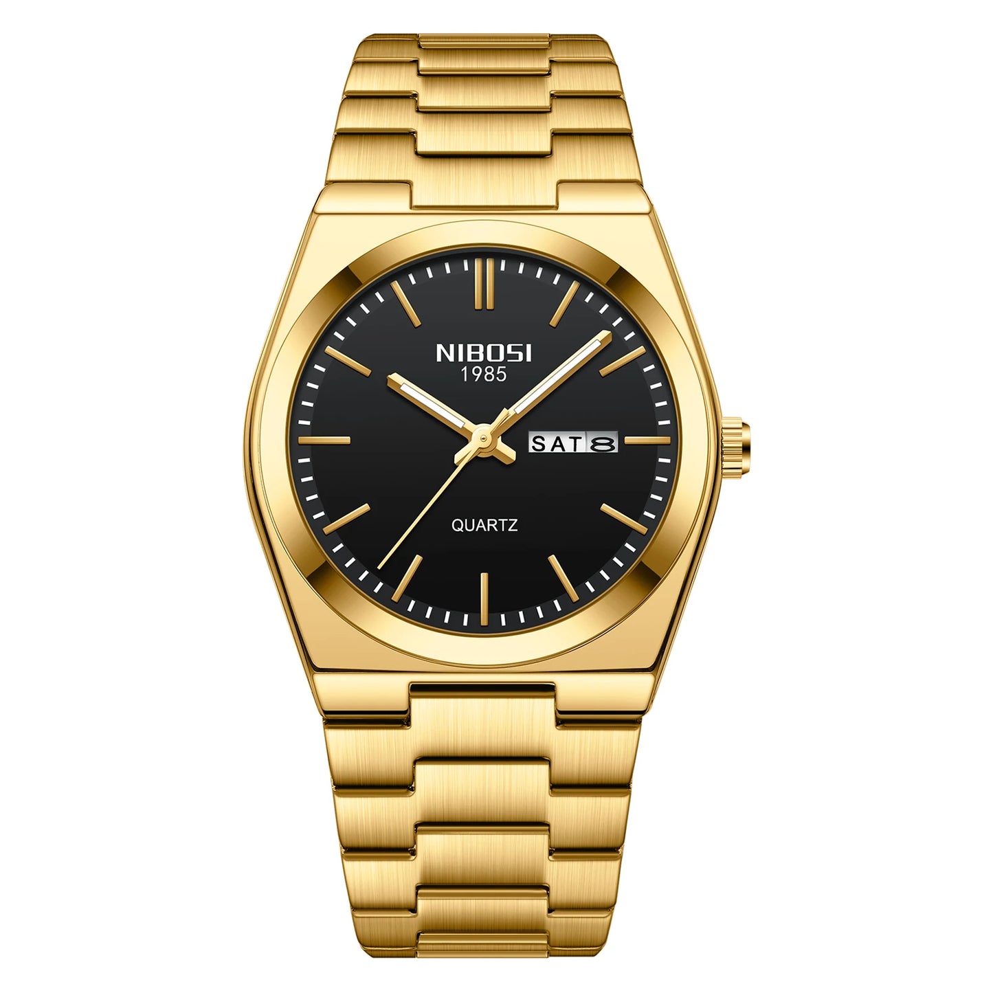 Nibosi 2658 Simple Business Design Men Quartz Watch High Quality Stainless Steel Band Waterproof Wristwatches
