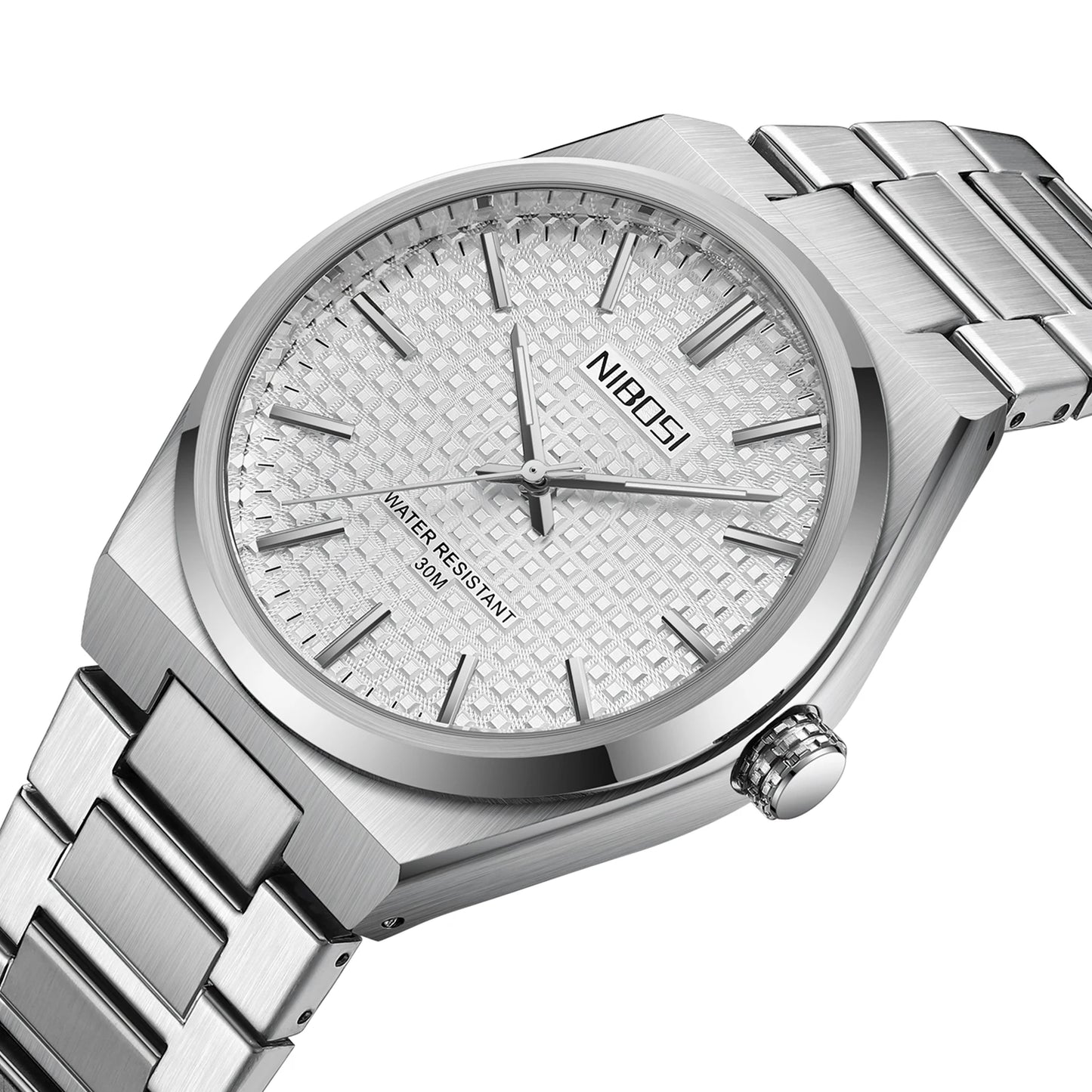 NIBOSI 2663 Watch Factory Customized Design OEM ODM Service Chronograph Stainless SteelMens Quartz Watch