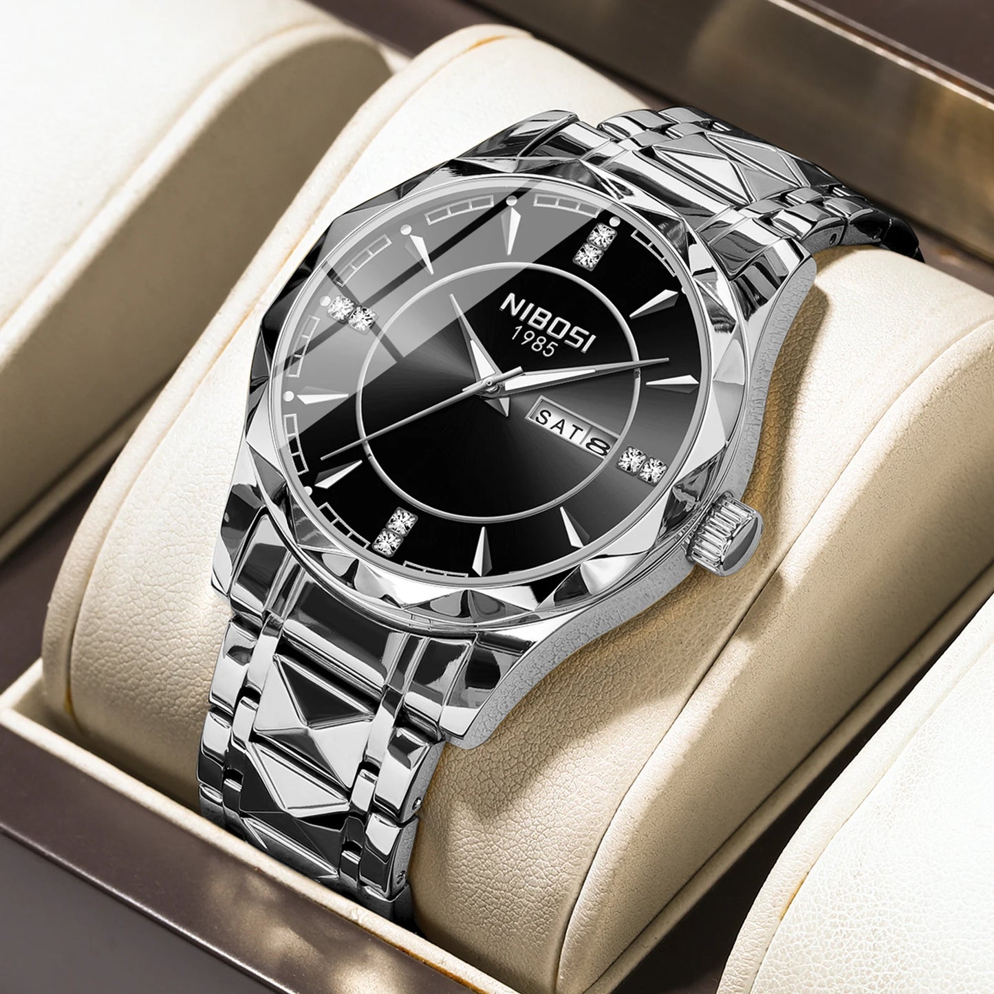 OEM Designer Classic Luxury Calendar Steel Band Men's Casual Watch Fashion Trend Watch