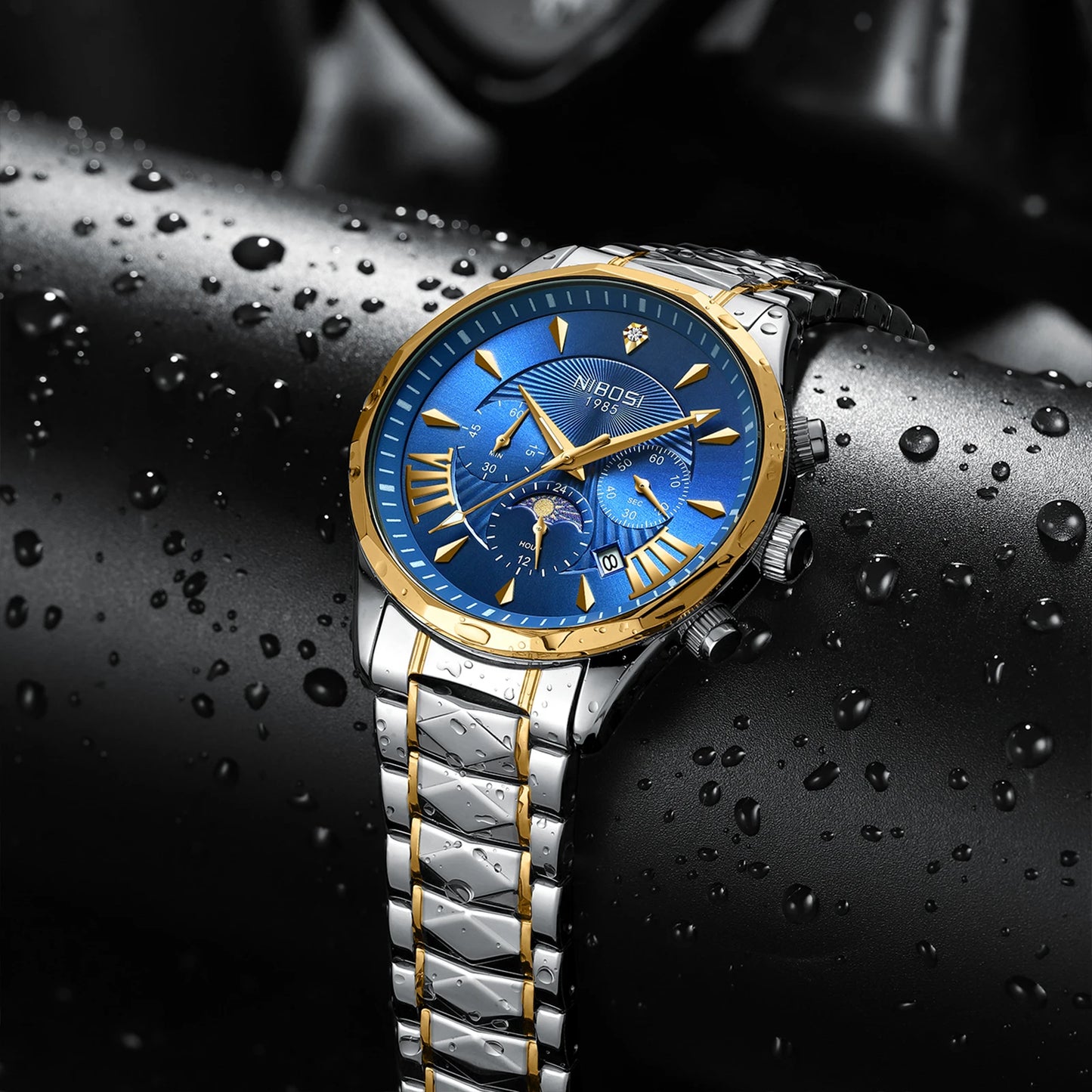 NIBOSI 2659 Private Label Chronograph Man Wristwatches Hand Watch Men Wrist Custom Logo Luxury Men Quartz Watches