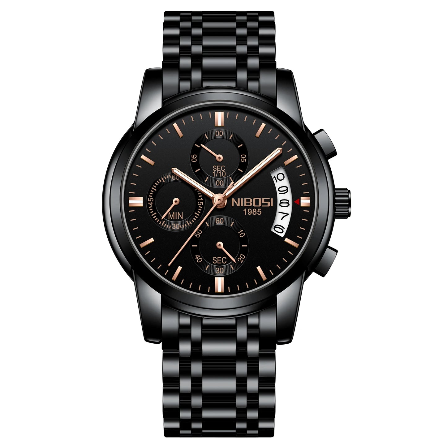 Nibosi 2353 Wrist Watch Supplier Men Analog Quartz Wristwatch Stainless Steel Band Customize Logo Watches