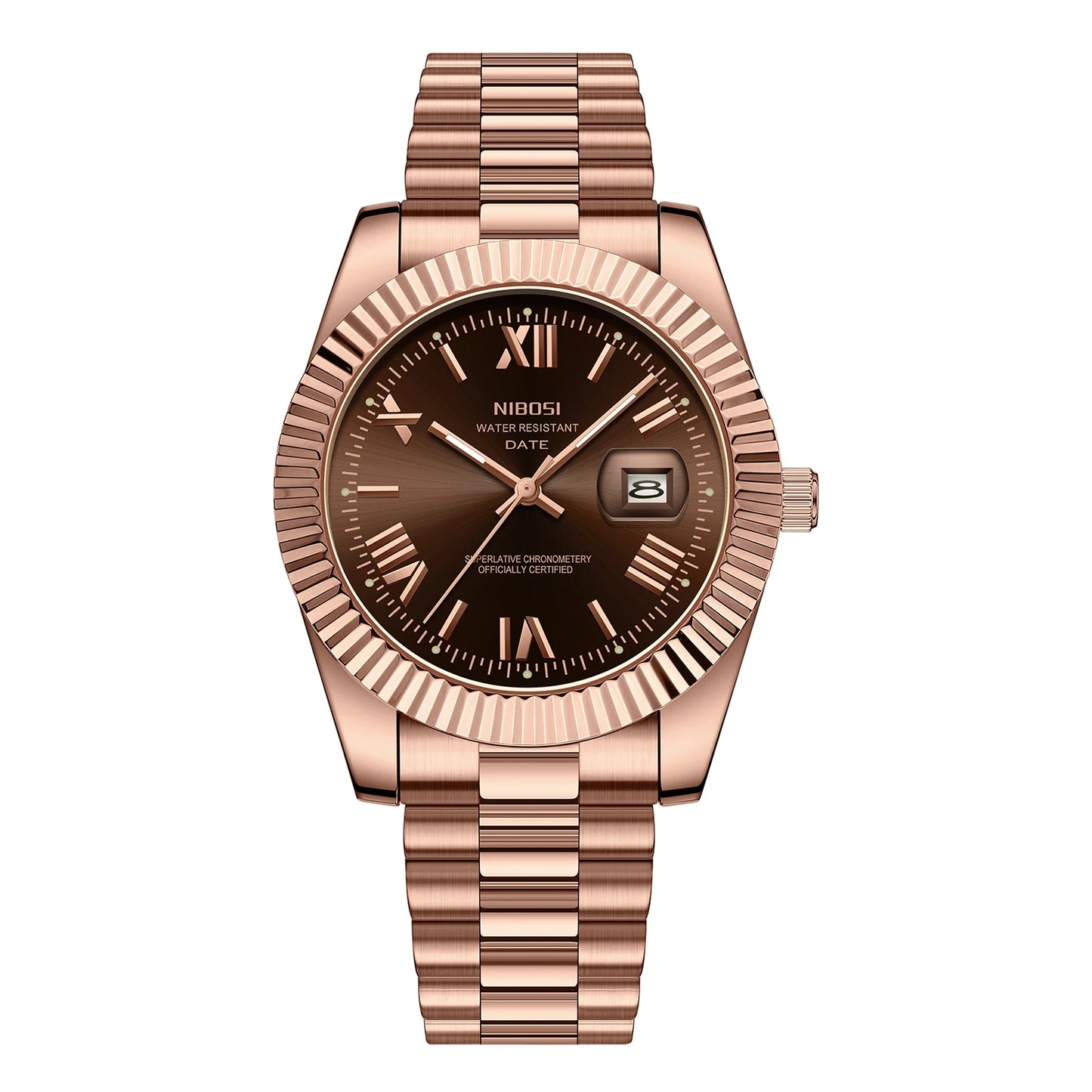 2025 Classic Style Design Men's Vintage Calendar Quartz Watch Factory Custom Waterproof Men's Business Watch