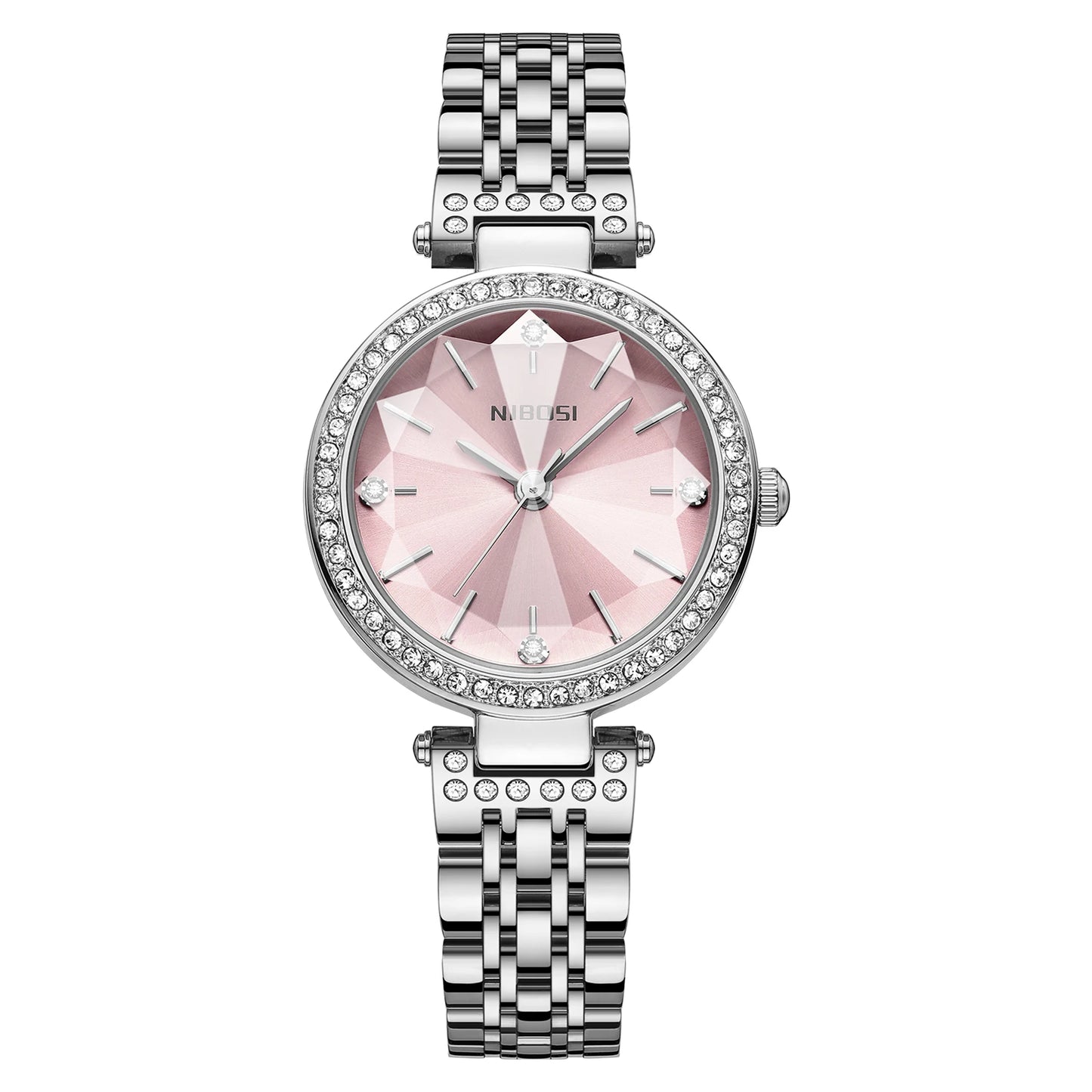 China Supplier Original NIBOSI 2622 Shiny Watches Montre Clock Watches Women Moissanite Wholesale Designer Ladies Watch