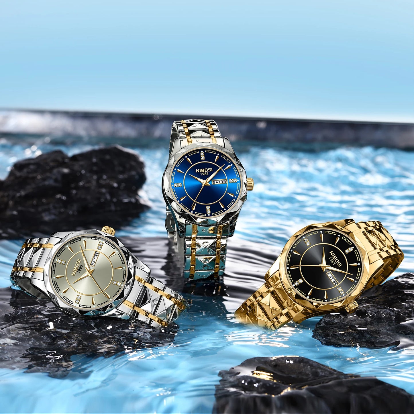 OEM Designer Classic Luxury Calendar Steel Band Men's Casual Watch Fashion Trend Watch