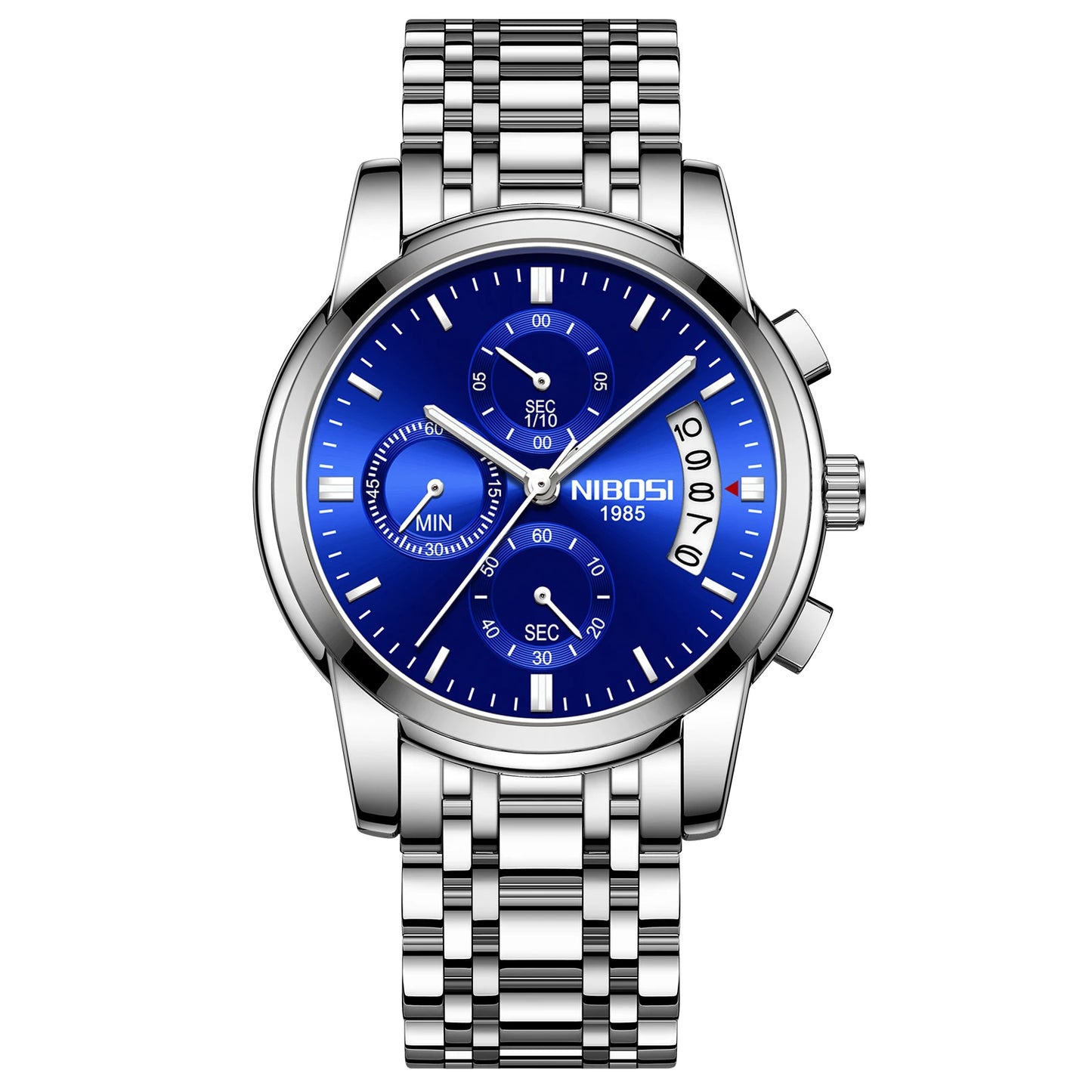 Nibosi 2353 Wrist Watch Supplier Men Analog Quartz Wristwatch Stainless Steel Band Customize Logo Watches