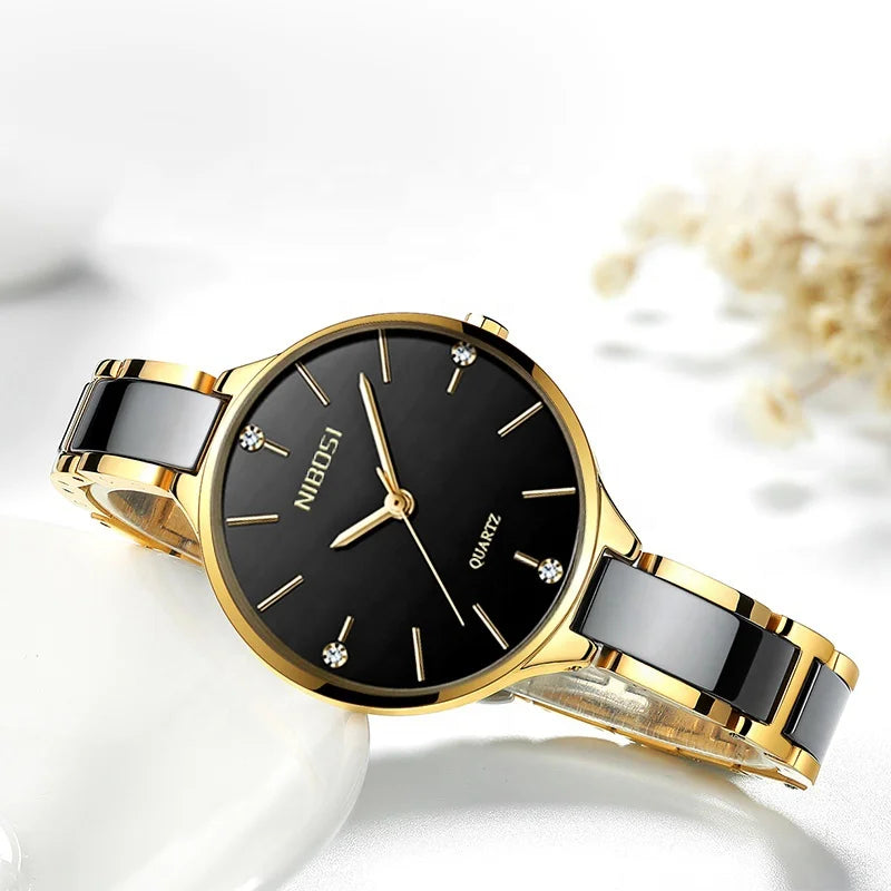 NIBOSI 2330 Brand Luxury Women Watches Fashion Ladies Watches Female Quartzwatch Wrist Women Watch