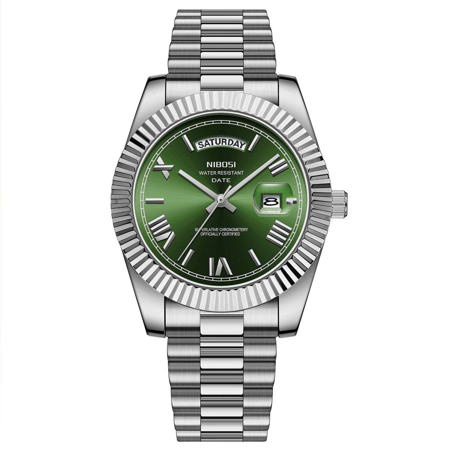 NIBOSI 2628 Customization Logo Classic Men Watch Waterproof Wristwatch OEM Stainless Steel Strap Quartz Watches