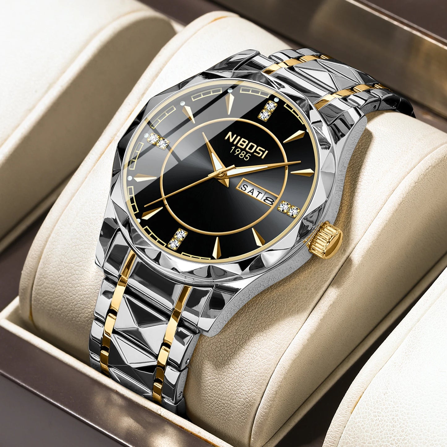 OEM Designer Classic Luxury Calendar Steel Band Men's Casual Watch Fashion Trend Watch