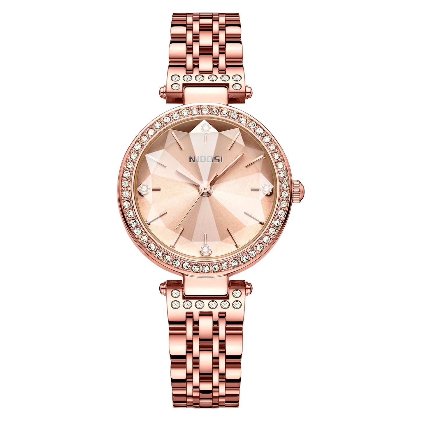 China Supplier Original NIBOSI 2622 Shiny Watches Montre Clock Watches Women Moissanite Wholesale Designer Ladies Watch
