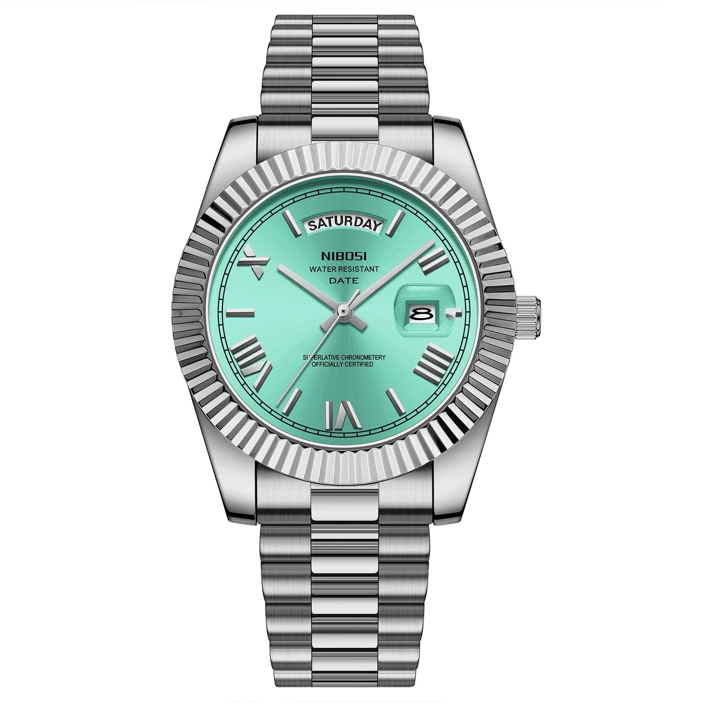 NIBOSI 2628 Customization Logo Classic Men Watch Waterproof Wristwatch OEM Stainless Steel Strap Quartz Watches