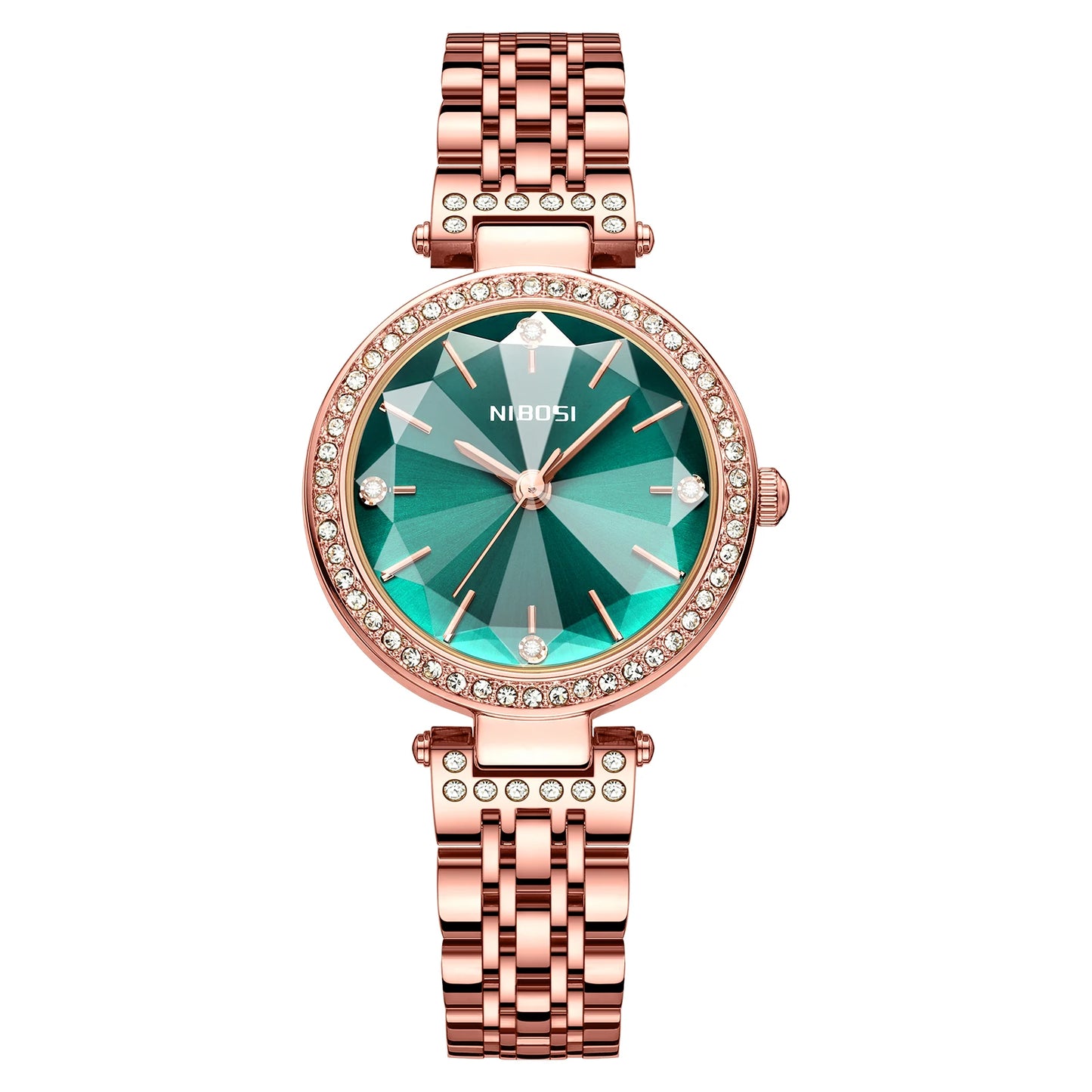 China Supplier Original NIBOSI 2622 Shiny Watches Montre Clock Watches Women Moissanite Wholesale Designer Ladies Watch