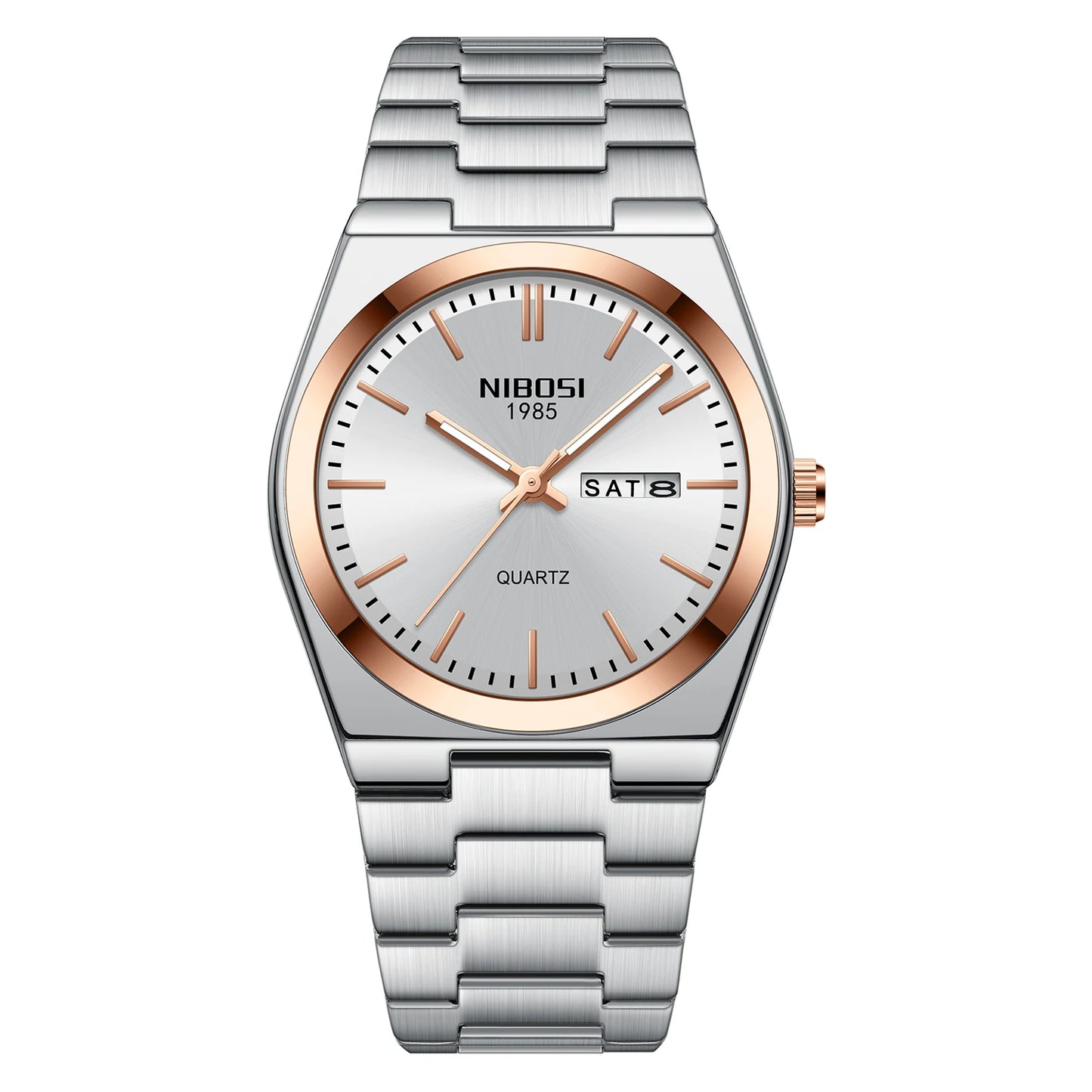 NIBOSI 2658 Simple Design Business Calendar Quartz Watches Luxury Watch for Men