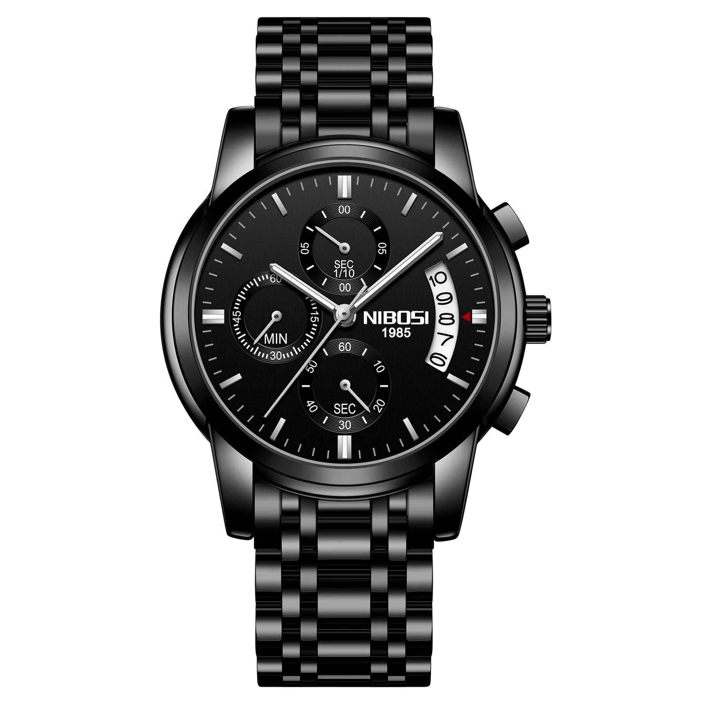 Nibosi 2353 Wrist Watch Supplier Men Analog Quartz Wristwatch Stainless Steel Band Customize Logo Watches