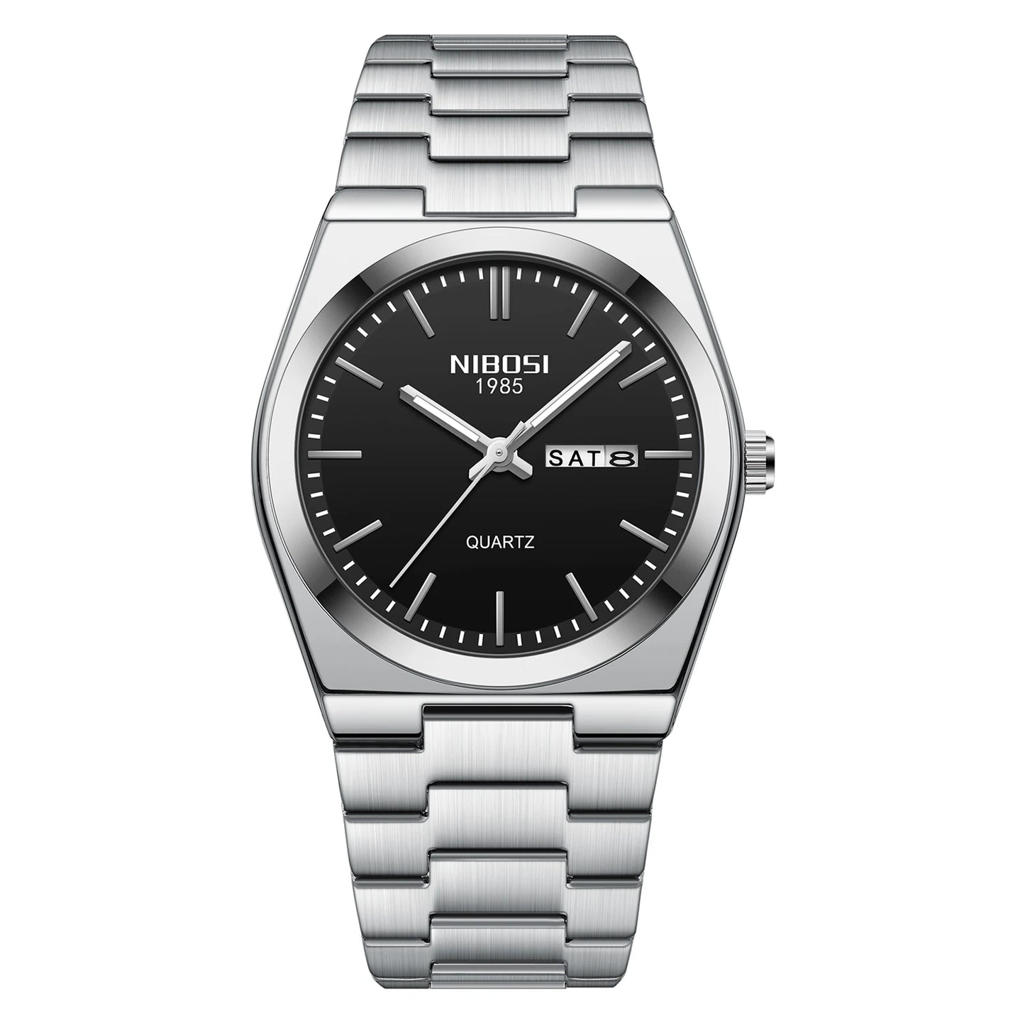 NIBOSI 2658 Simple Design Business Calendar Quartz Watches Luxury Watch for Men