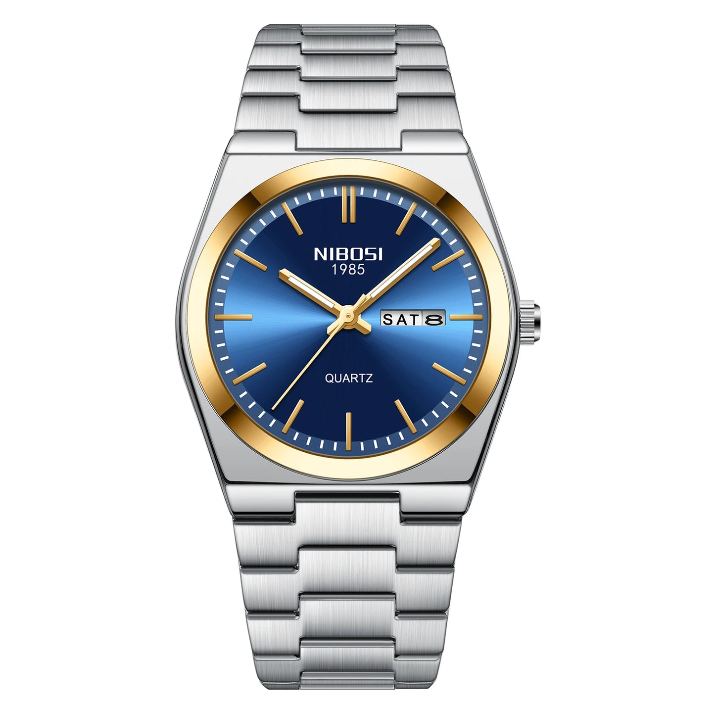 NIBOSI 2658 Simple Design Business Calendar Quartz Watches Luxury Watch for Men